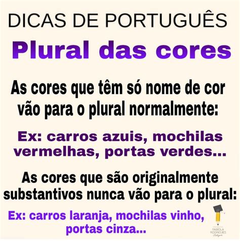 plural das cores